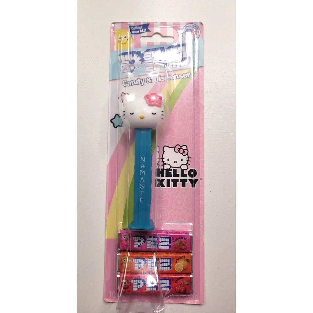 SANRIO Hello Kitty Collectible Pez Dispensers Namaste, Kitty, & Puppy - New!